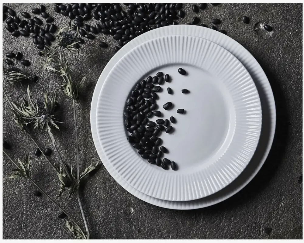 Clearance Daells Bolighus Groovy Tallerken Flad Ø22 cm Hvid