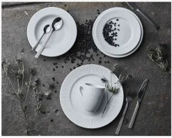 Best Daells Bolighus Groovy Tallerken Suppe Ø22 cm Hvid