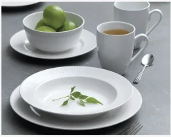 Best Daells Bolighus Groovy Tallerken Suppe Ø22 cm Hvid