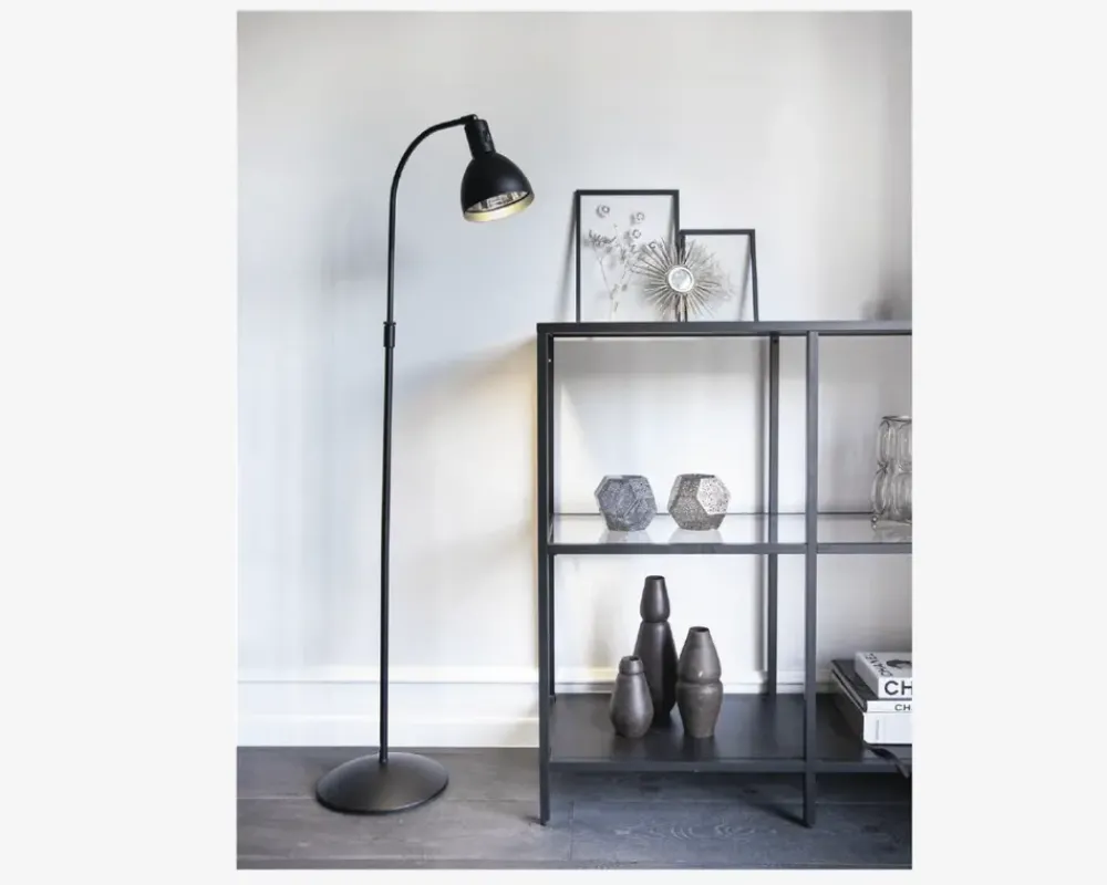 Clearance Daells Bolighus Gulvlampe Angora H.110 cm Sort