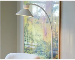 Sale Daells Bolighus Gulvlampe Dial H.150 cm Hvid