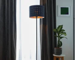 Online Daells Bolighus Gulvlampe filt vævet grå H.156 cm