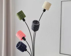 New Daells Bolighus Gulvlampe filt vævet H.173 cm