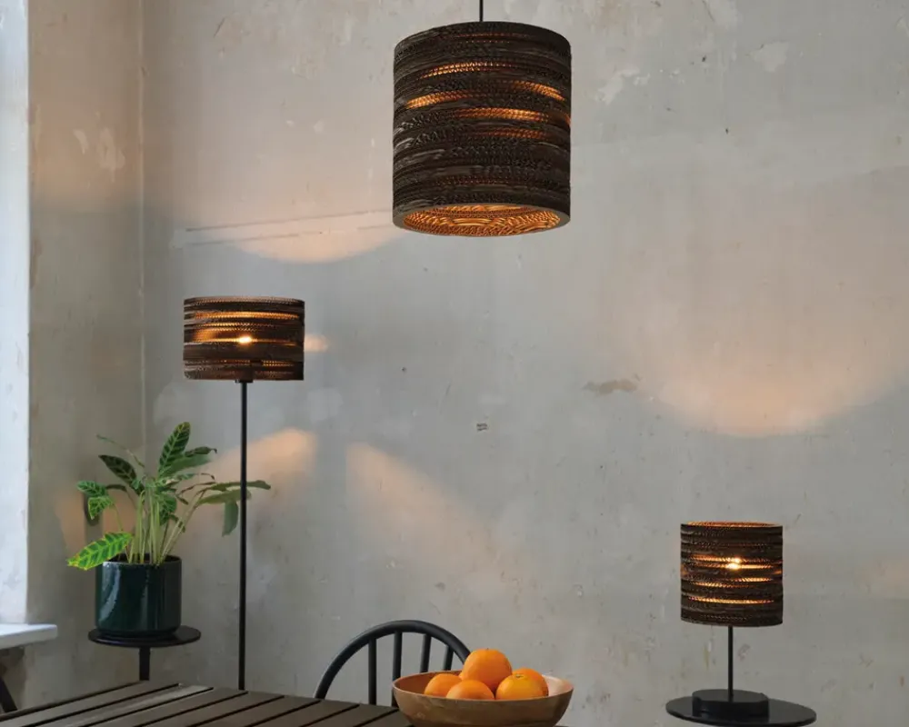 Clearance Daells Bolighus Gulvlampe genanvendt pap H.160 cm