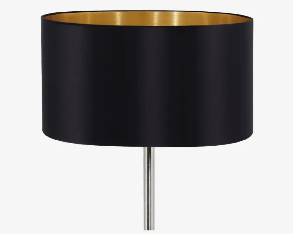 Best Daells Bolighus Gulvlampe Maserlo H.151 cm Sort, Guld, Krom