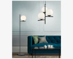 Sale Daells Bolighus Gulvlampe Pure Sort H.150 cm