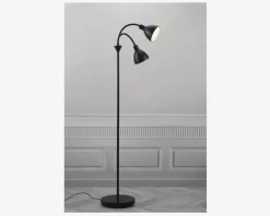 Hot Daells Bolighus Gulvlampe Ray Dobbelt H.155 cm Sort