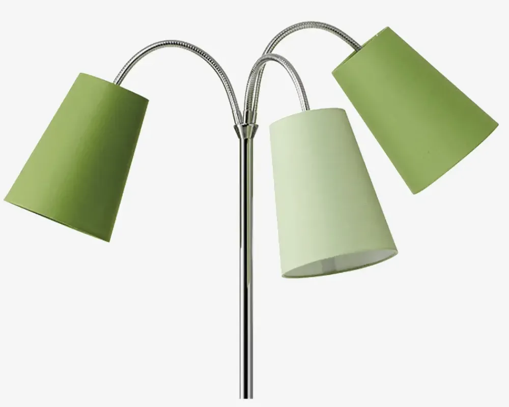 Outlet Daells Bolighus Gulvlampe Salsa H.140 cm Grøn, Krom