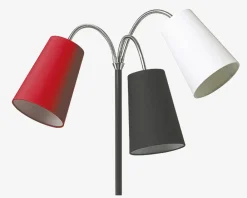 Clearance Daells Bolighus Gulvlampe Salsa H.140 cm Sort, Rød, Hvid