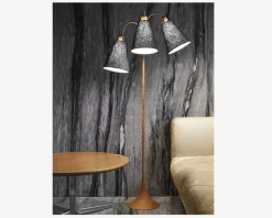 Hot Daells Bolighus Gulvlampe Trafik H.150 cm Brun, Krom