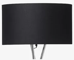 Sale Daells Bolighus Gulvlampe Uptown Krom/Sort H.157 cm Sort, Krom