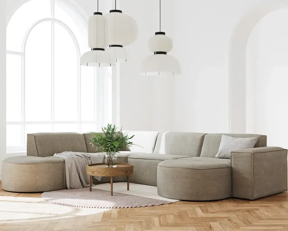 Clearance Daells Bolighus Halvrund Puf Quadrato