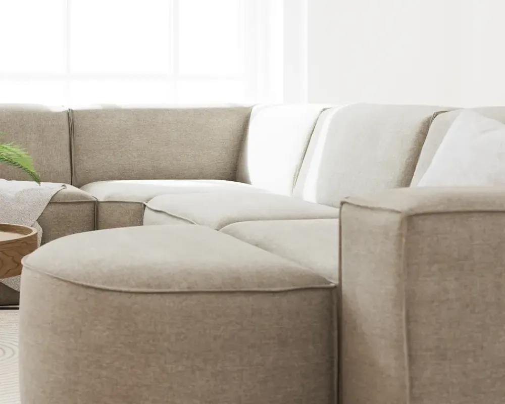 Clearance Daells Bolighus Halvrund Puf Quadrato