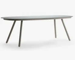 Daells Bolighus Havebord med mælkehvid glasplade