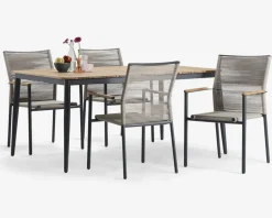 Best Daells Bolighus Havebord teak/aluminium 100x160 cm