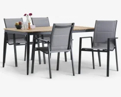 Best Daells Bolighus Havebord teak/aluminium 100x160 cm