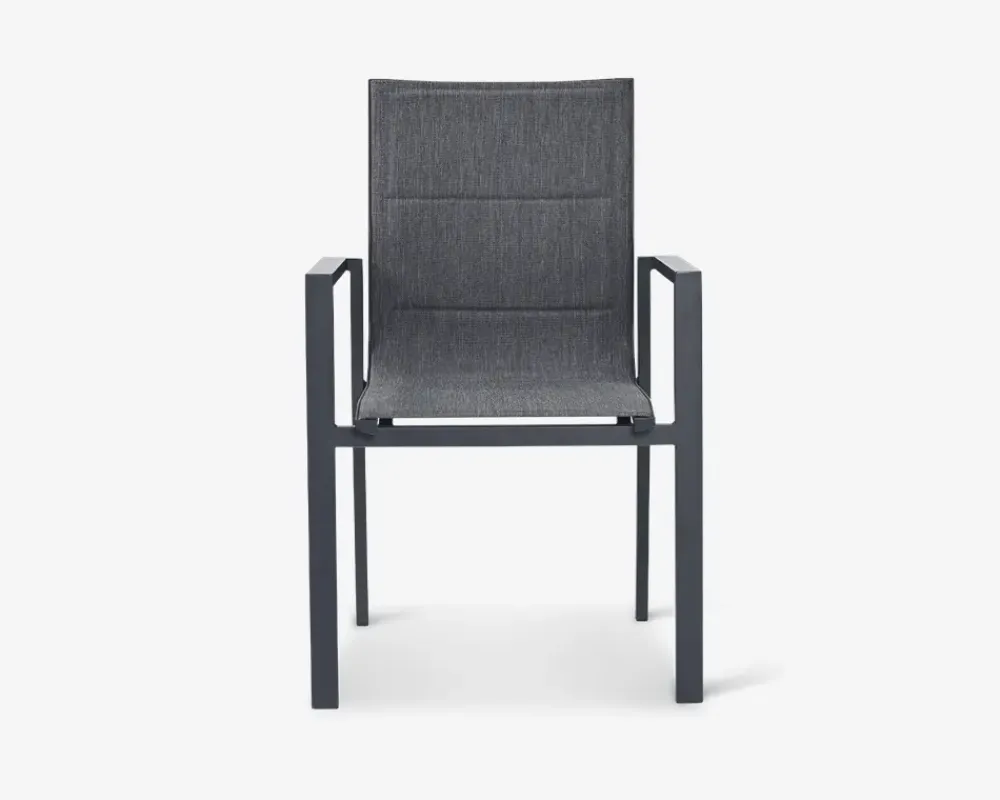 Hot Daells Bolighus Havestol i grå textiline/antracit stel