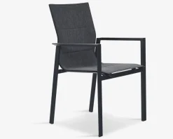 Daells Bolighus Havestol i sort textiline/sort stel