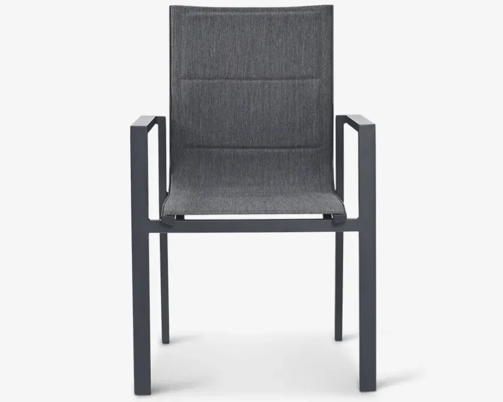 Daells Bolighus Havestol i sort textiline/sort stel