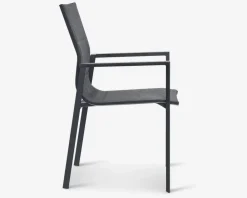 Daells Bolighus Havestol i sort textiline/sort stel