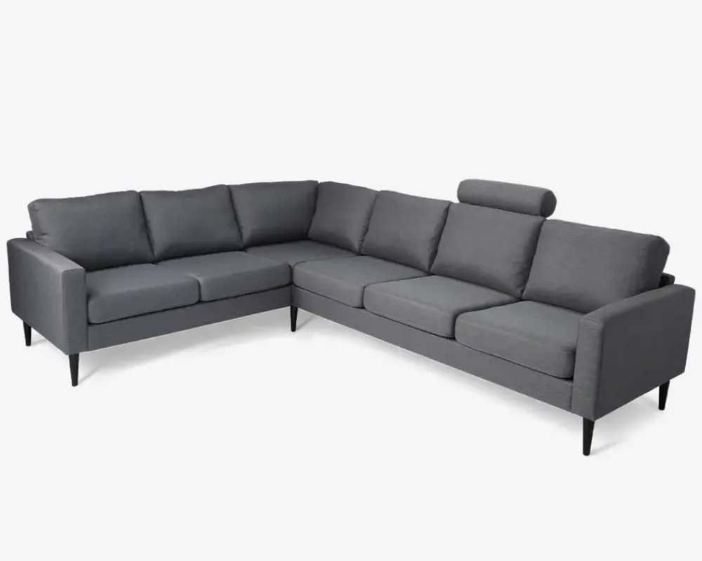 Discount Daells Bolighus Hjørnesofa Grå Slidstærkt møbelstof