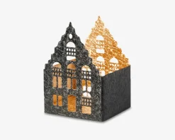 Discount Daells Bolighus Hus t/fyrfadslys metal 7x7x10 cm