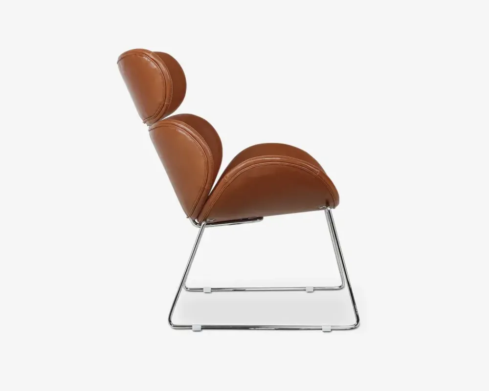 New Daells Bolighus Hvilestol Cazar Tekstillæder Cognac