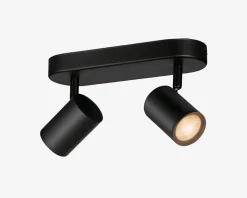 Outlet Daells Bolighus Imageo Wiz 2 Spot Sort M. Hvid