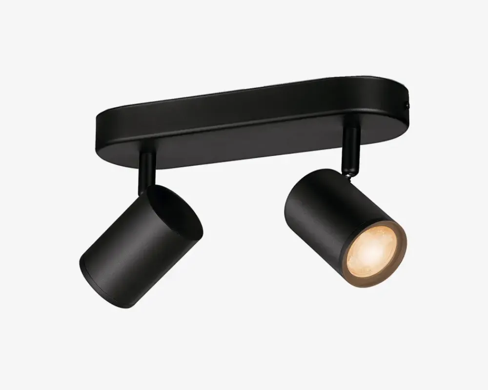 Outlet Daells Bolighus Imageo Wiz 2 Spot Sort M. Hvid