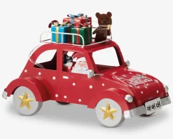 New Daells Bolighus Julebil med julemand LED ass H.16 cm