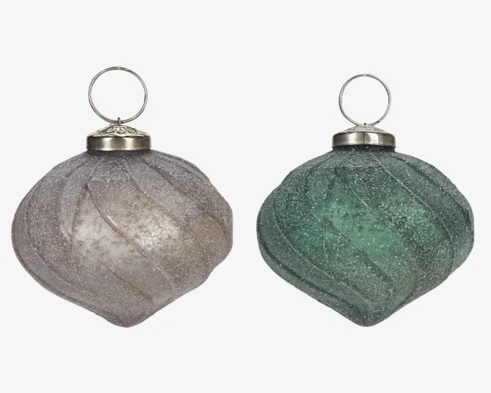 Sale Daells Bolighus Julekugle Onion Grøn/Hvid