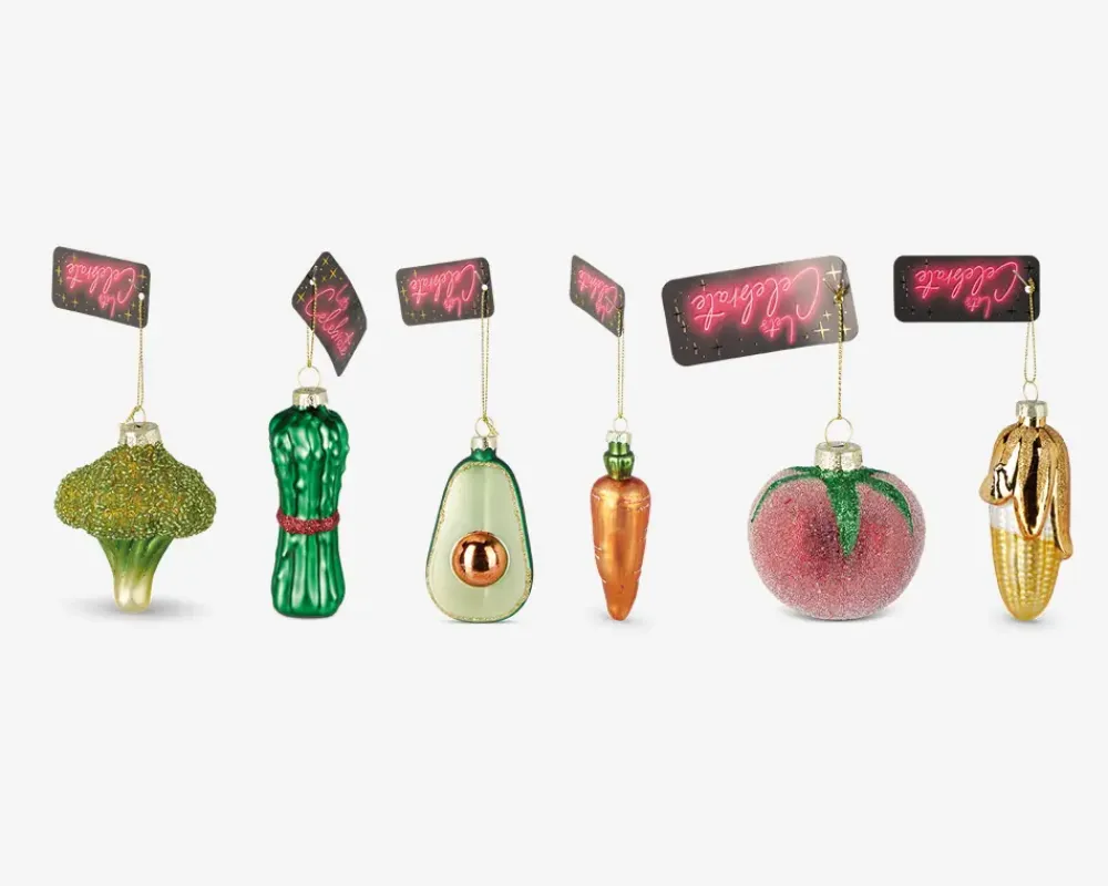 Hot Daells Bolighus Juleornament grøntsag ass H.9 cm