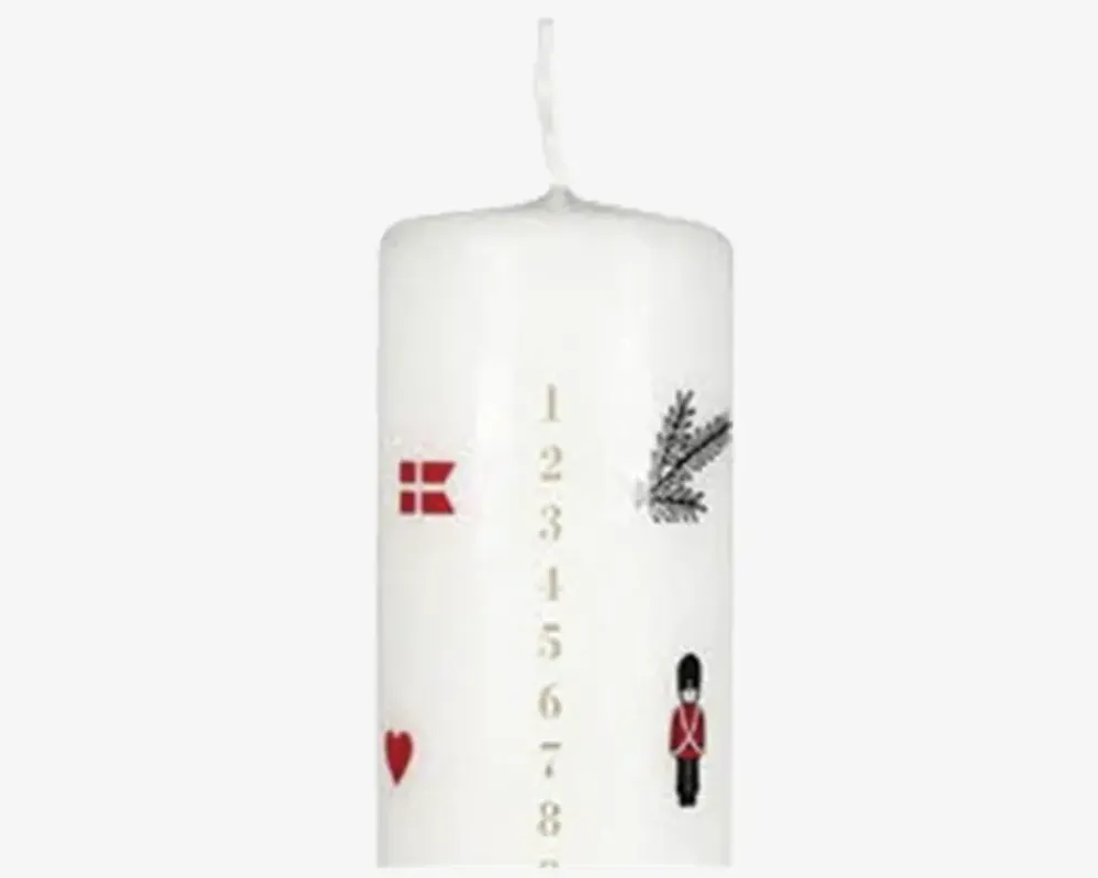 Discount Daells Bolighus Kalenderlys Cream Bloklys H. 25 Ø. 5