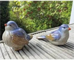 Discount Daells Bolighus Keramik fugl sand/blå H.10 cm