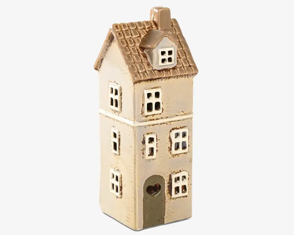 Best Daells Bolighus Keramikhus brun H.16 x B.6 cm