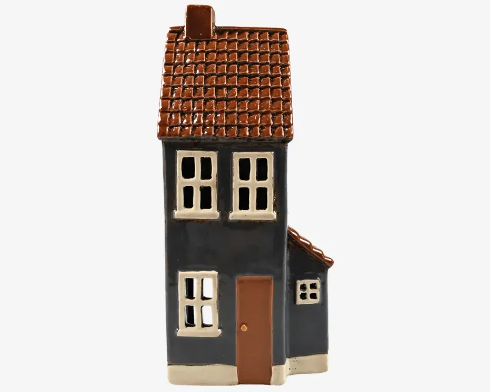 Hot Daells Bolighus Keramikhus til lys blå H.24 cm