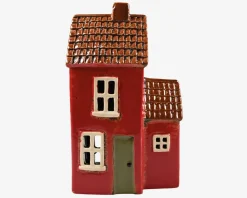 Online Daells Bolighus Keramikhus til lys rød H.20 cm