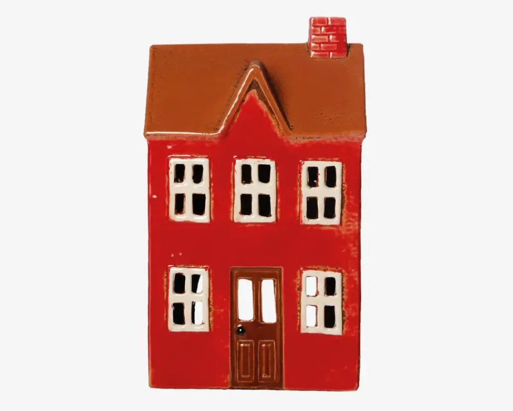 Sale Daells Bolighus Keramikhus Til Lys Rød H.16 cm