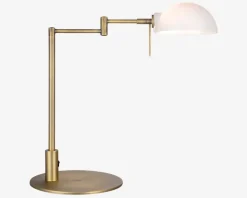 Sale Daells Bolighus Kjøbenhavn Bordlampe H.43 cm Messing, Hvid
