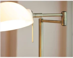 Sale Daells Bolighus Kjøbenhavn Bordlampe H.43 cm Messing, Hvid