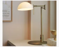 Sale Daells Bolighus Kjøbenhavn Bordlampe H.43 cm Messing, Hvid