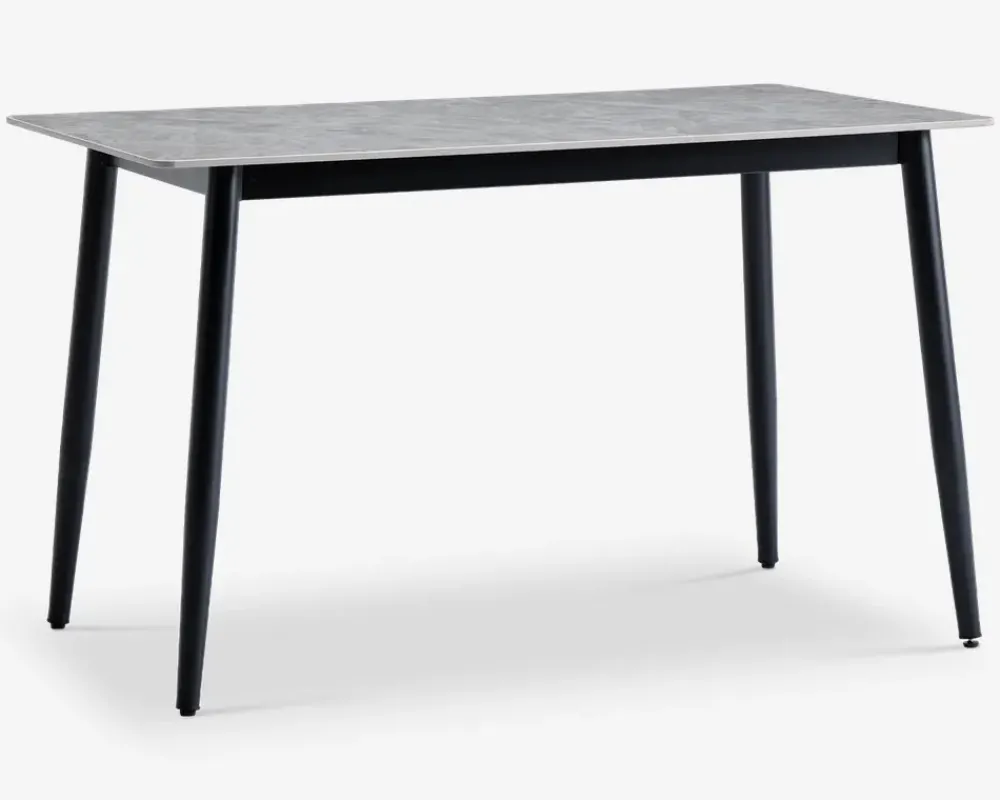 Discount Daells Bolighus Køkkenbord i grå med sort stel 70 x 120 cm