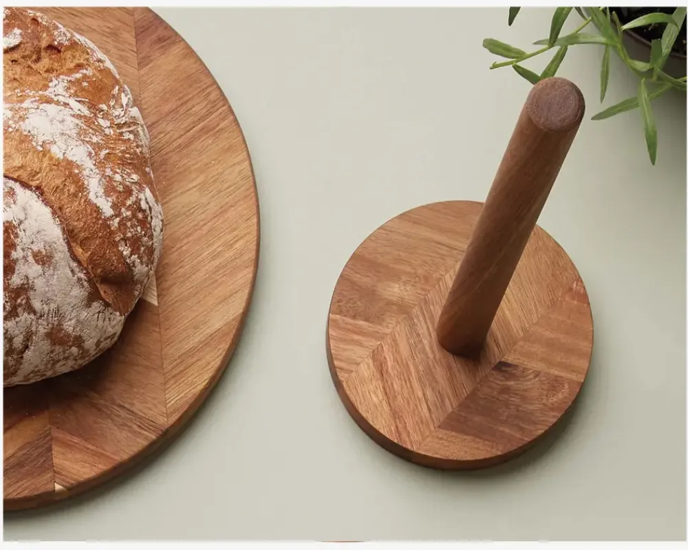 Outlet Daells Bolighus Køkkenrulleholder Sildeben Acacie Træ H.30,5cm