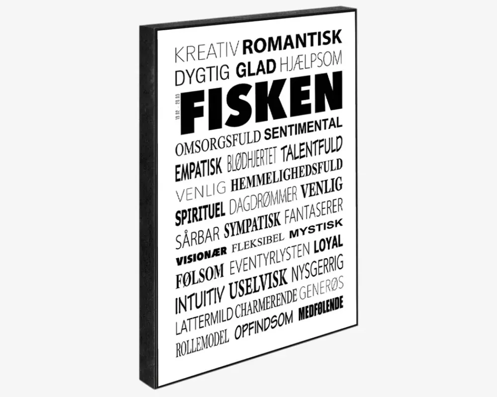 Daells Bolighus Klods Fisken 15x21 cm