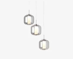 Best Daells Bolighus Klyngependel Rafa Røgfarvet LED 17w