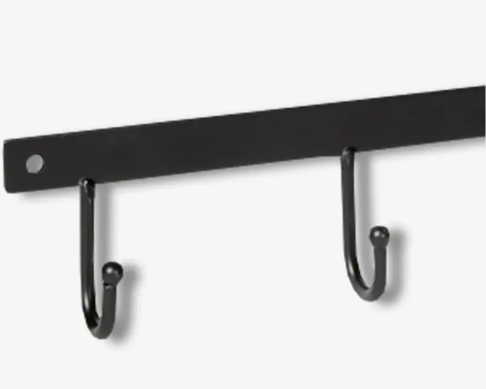 Daells Bolighus Knagerække m/5 metal L.42 cm