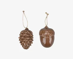 Outlet Daells Bolighus Kogle Ornament Ass. H.8,5cm Brun