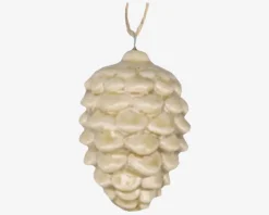 Clearance Daells Bolighus Kogle Ornament Ass. H.8,5cm Creme