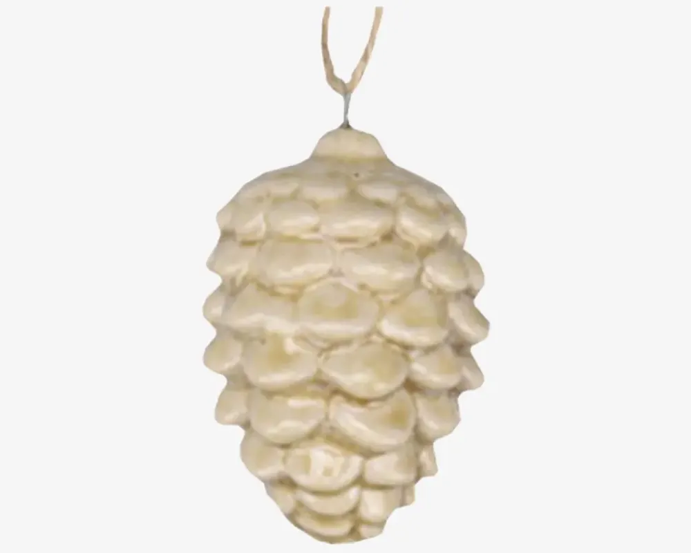 Clearance Daells Bolighus Kogle Ornament Ass. H.8,5cm Creme