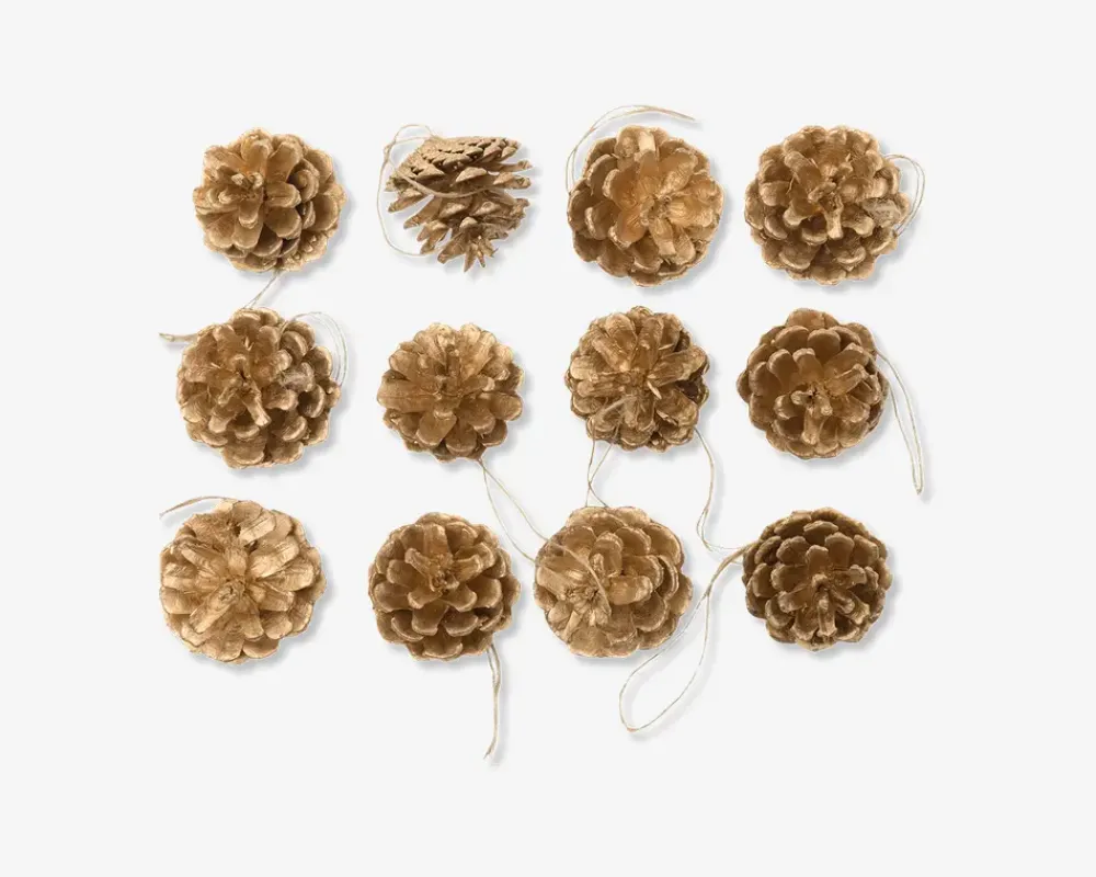 Sale Daells Bolighus Kogler guld 12 stk. H.5 cm